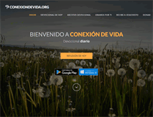 Tablet Screenshot of conexiondevida.org